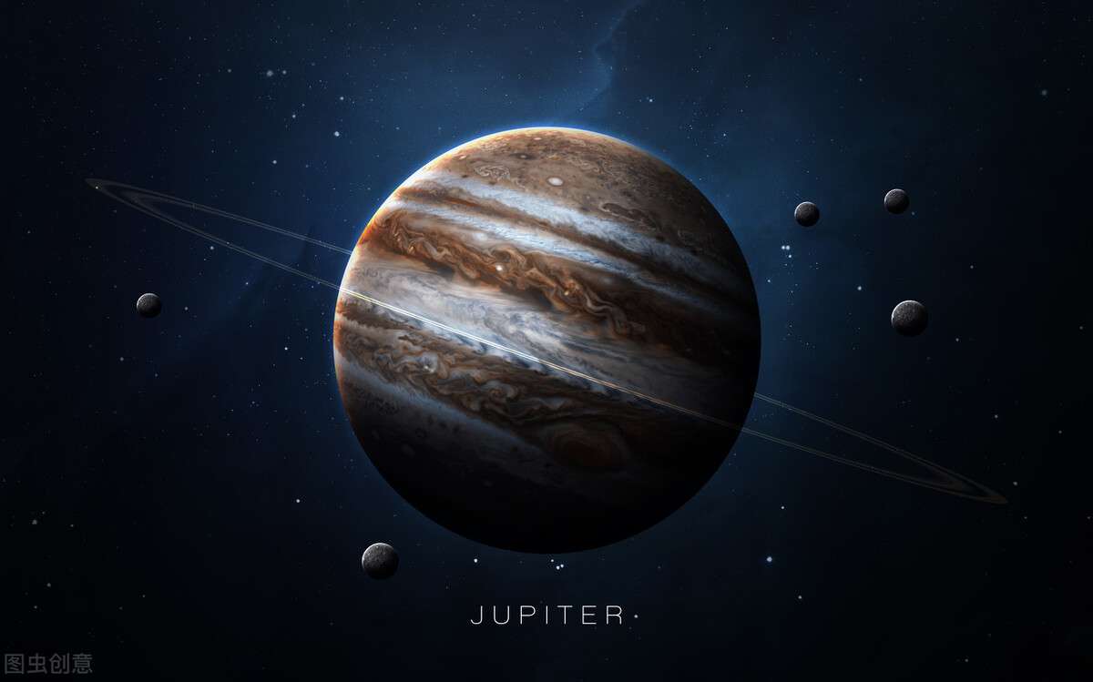 太陽系八大行星示意圖