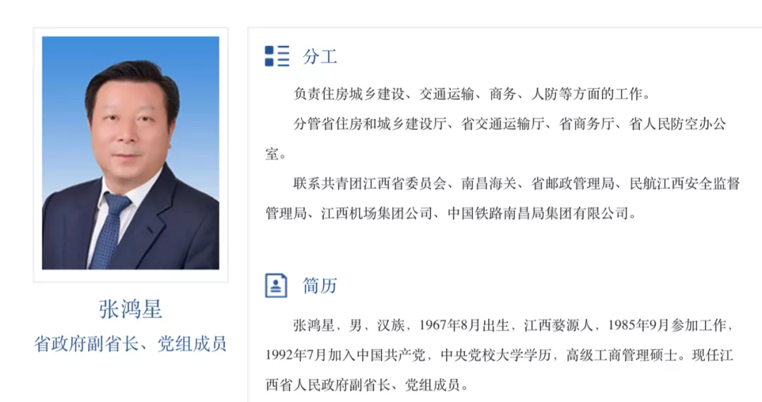 江西省副省長排名(江西省現任省長副省長名單)