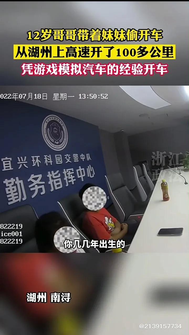 12歲哥哥帶妹妹上高速(一個(gè)敢開一個(gè)敢坐)