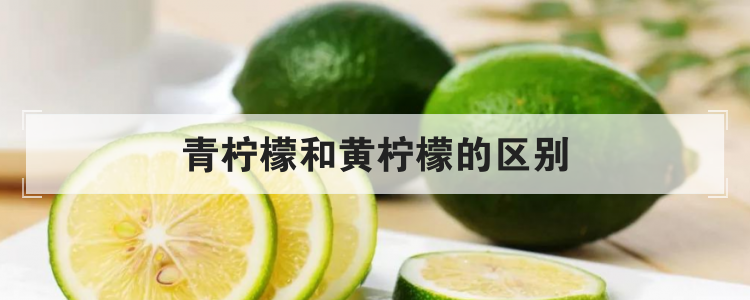 青檸檬和黃檸檬的區別,黃檸檬和青檸檬的區別是什么