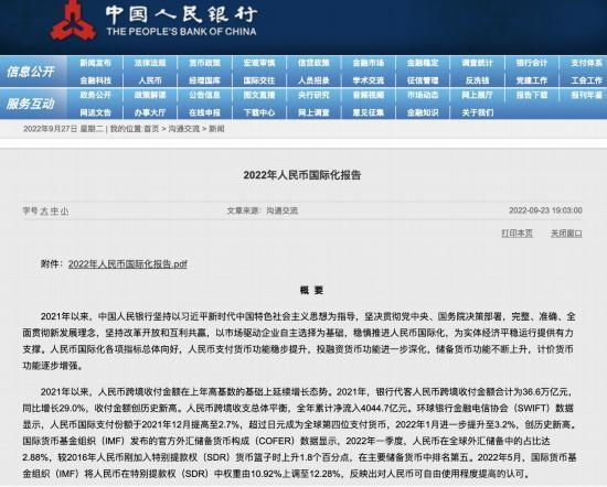 2022全世界錢幣排名(人民幣排行榜第幾位)
