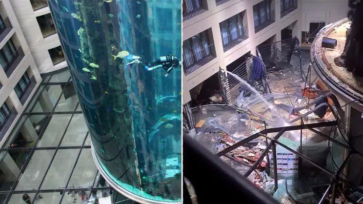 世界最大獨(dú)立圓柱體水族館爆裂,制造商介入調(diào)查